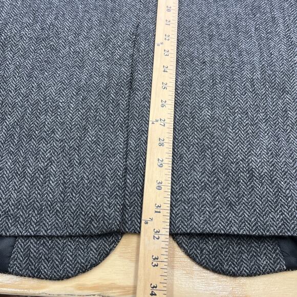 Vintage Barrington Herringbone Tweed Wool Sport Coat Jacket 44L Two Button Gray - Picture 14 of 16